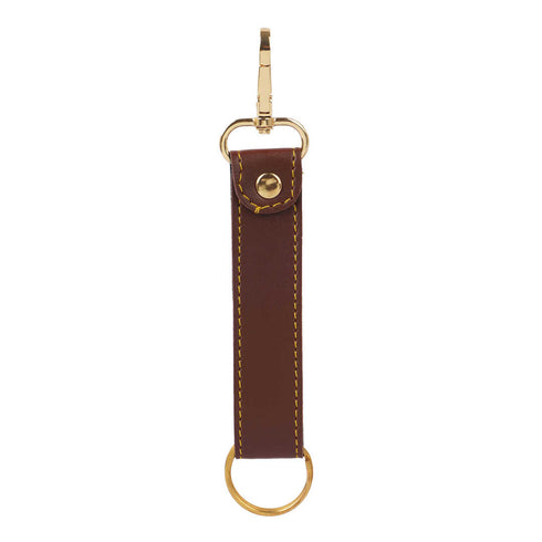 Personalized Keychain With Charms - Brown - Uncommongifts.in